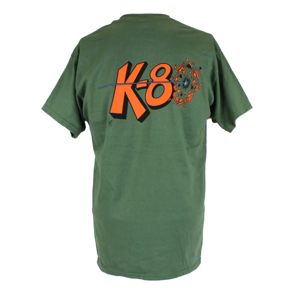 T-Shirt “K-80 Broken Target”, Military Green – Medium & 4XL Only